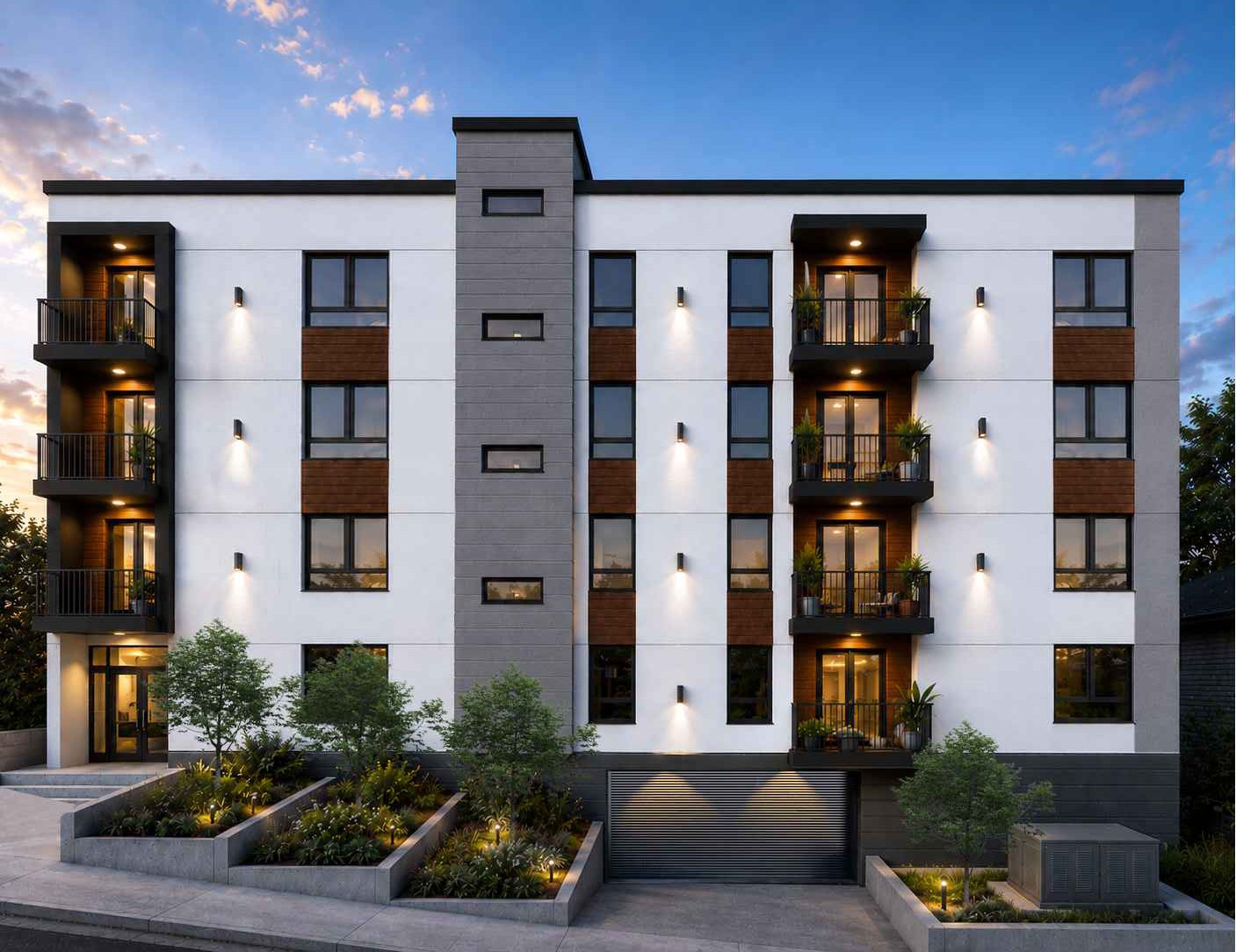 2126-2136 Branden Street rendering, front elevation